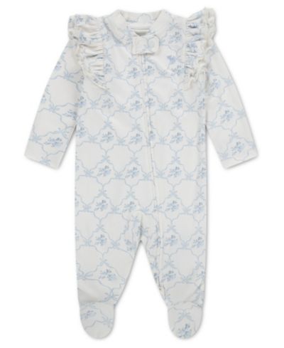 Детский комбинезон abercrombie kids Baby Girls' Ruffle Long-Sleeve Footed Coverall