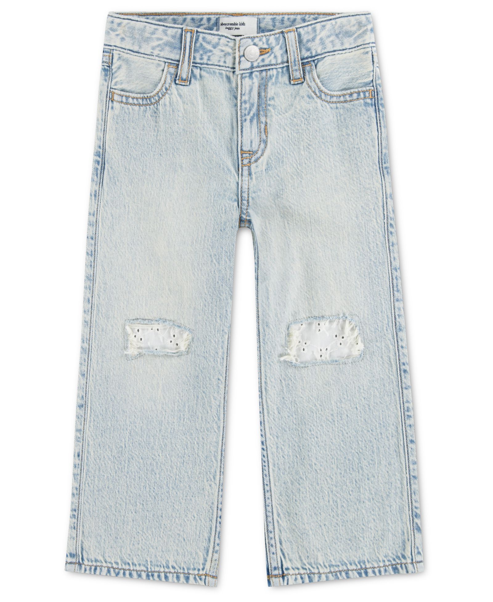 abercrombie kids Baby Girls' Eyelet Baggy Jeans