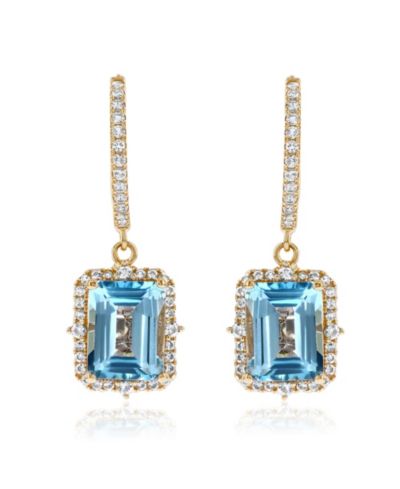 Blue topaz / gold
