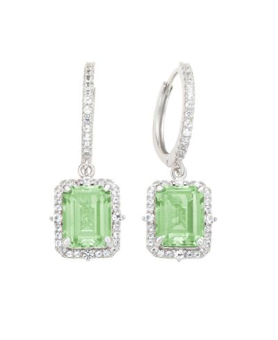 Green amethyst / silver