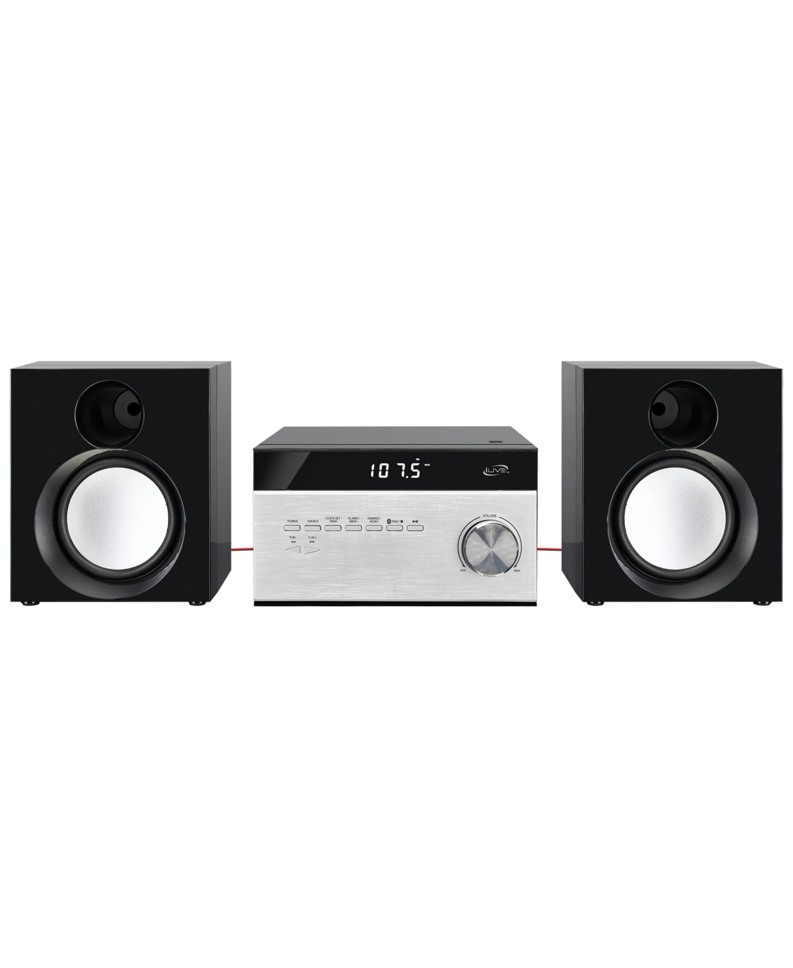 iLive 2-Channel Bluetooth Home Music System с AM/FM радио и пультом управления, IHB227B