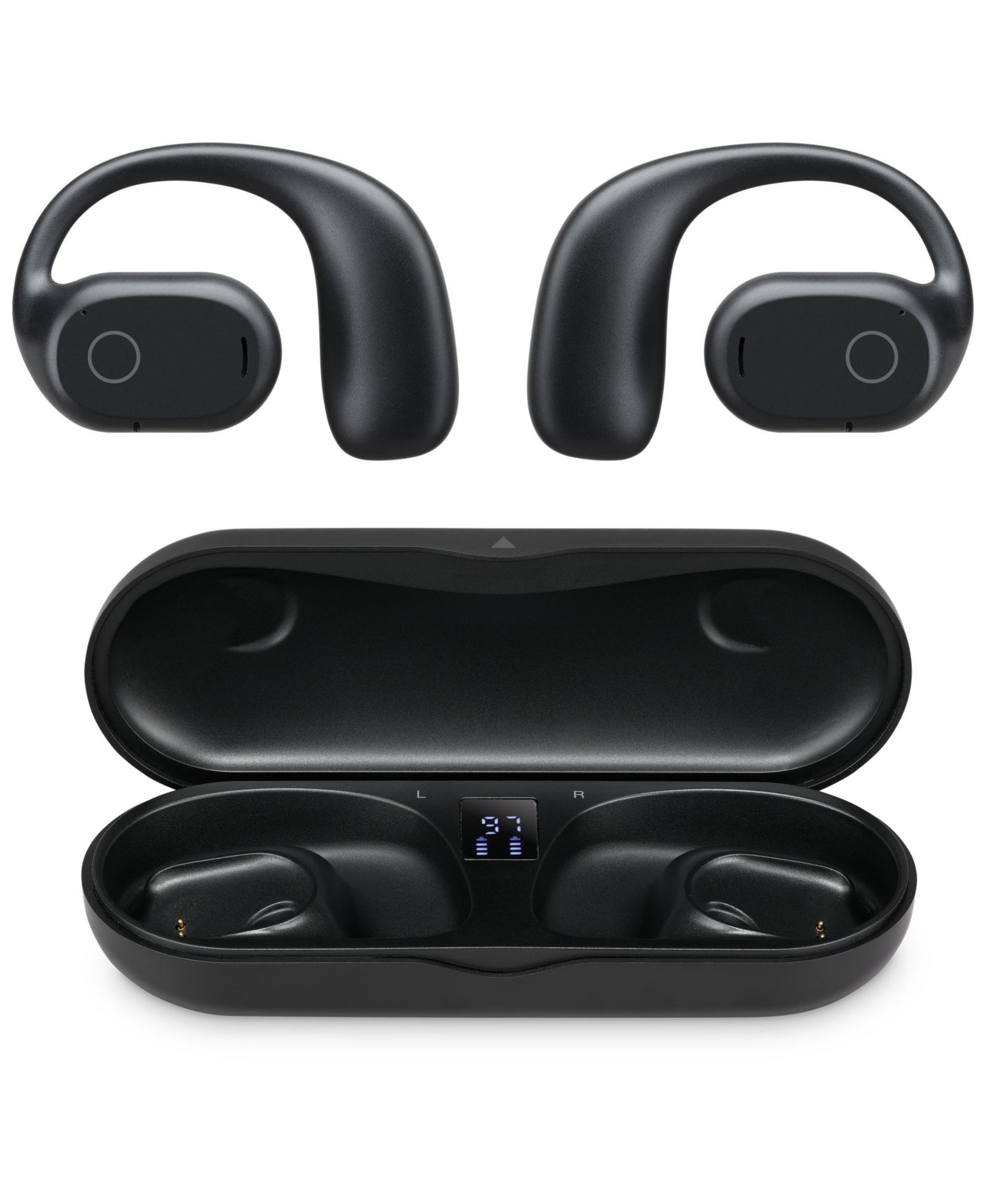 Ilive 16mm Driver Clear Truly Wireless Open-Ear Earbuds