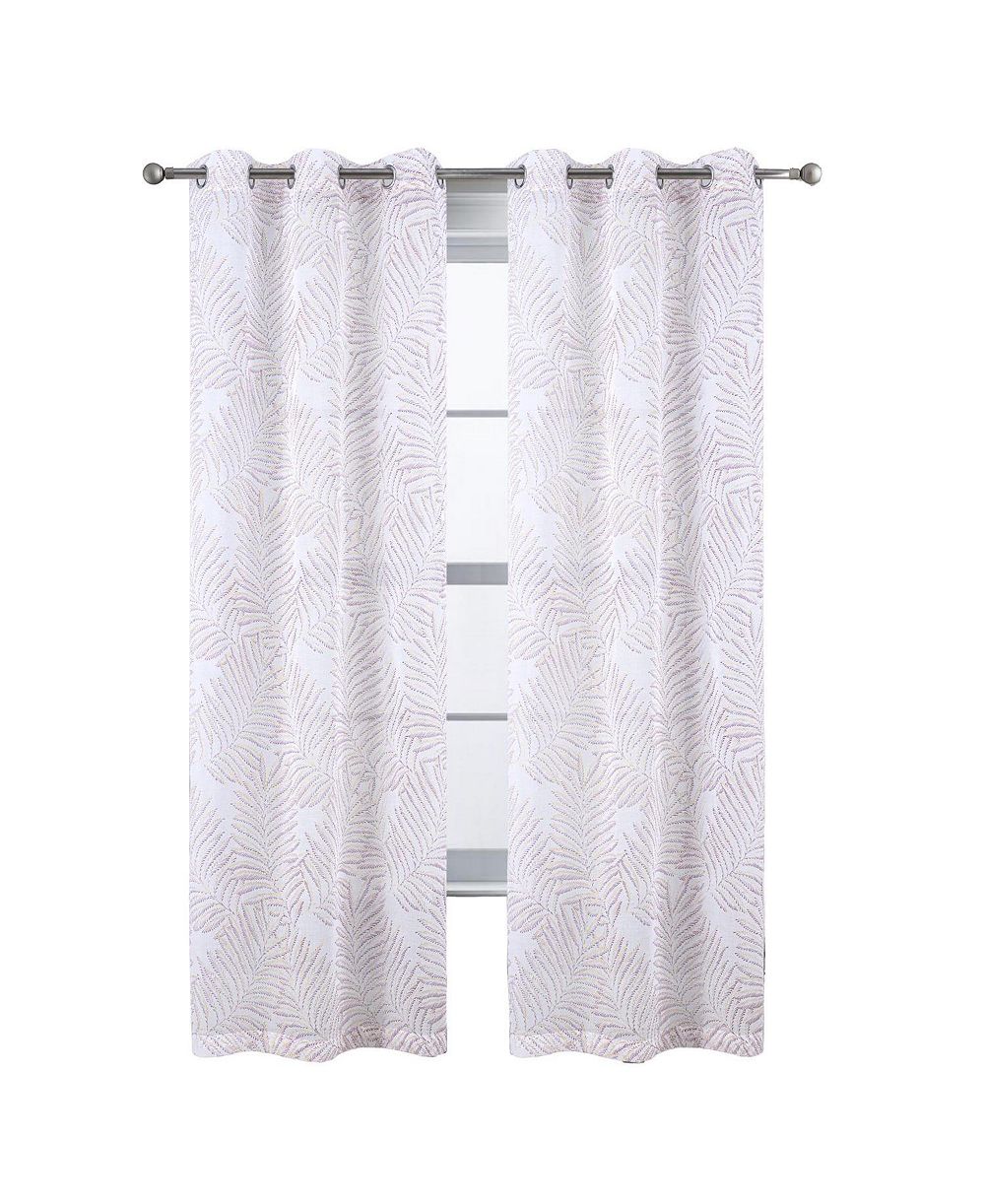 Занавеска RT Designers Collection Faye Grommet Metallic Sheer Printed Doily 54" x