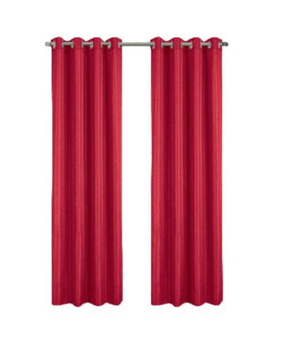 RT Designer Collection Gibson Luxurious Decorative Grommet Curtain Panel 54" x 90" Red