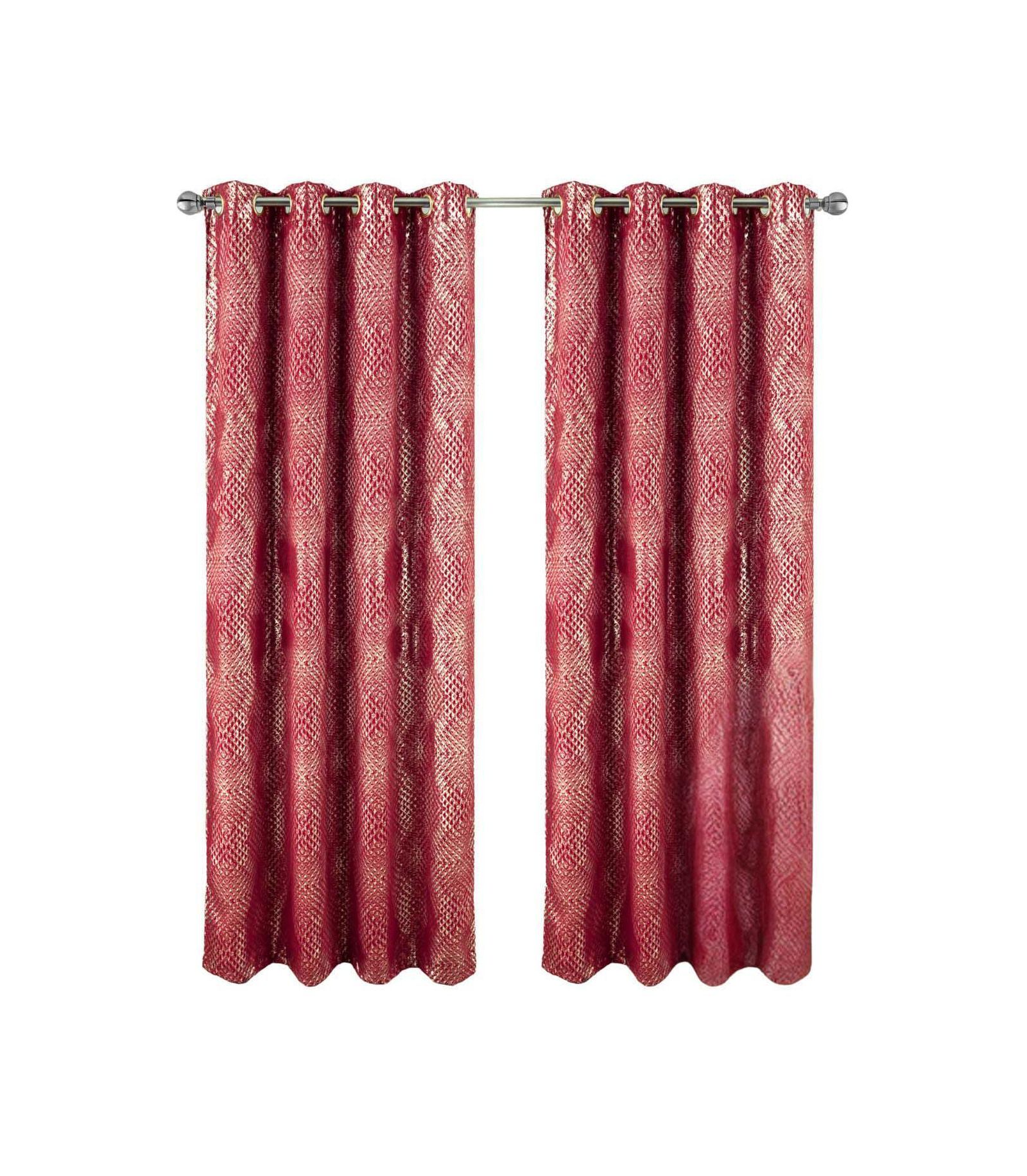 RT Designers Collection штора RT Designer Collection Hailey Halo Foil Blackout Grommet Red 52" x 90"
