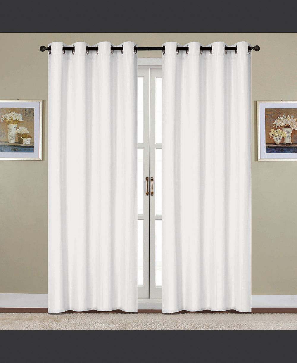 Штора RT Designers Collection Kennedy Room Darkening Grommet White