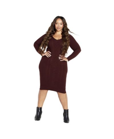 Avenue Женское платье Riley Sweater Plus Size