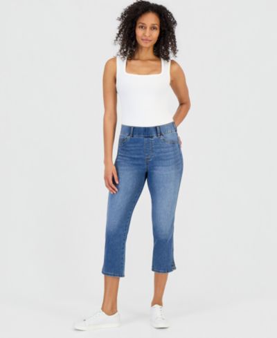 Style & Co Women's High-Rise Shaping Capri Jeans, Macy's Exclusive