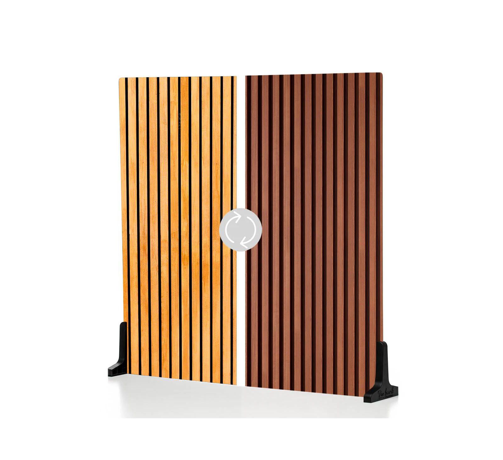 Двусторонняя доска V-FLAT WORLD Duo Board 24x24" Wood Slats Light/Wood Slats Dark