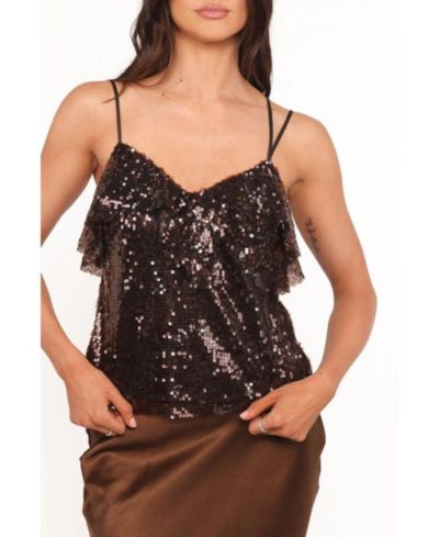 Petal and Pup Women's Zinnia Sequins Sleeveless Top