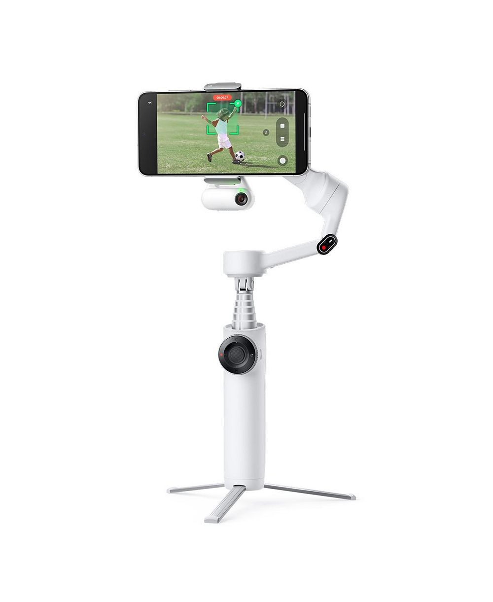 Стабилизатор Insta360 Flow 2 для смартфона с ИИ-трекером, 3 оси, цвет Summit White