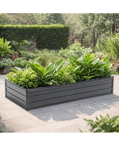 Streamdale Furniture 6x3x1 FT Metal Raised Garden Bed