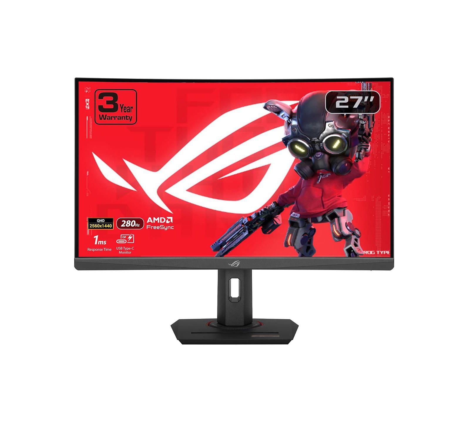 Asus ROG Strix XG27WCMS 27" Fast VA WQHD 280Hz Curved Gaming Monitor