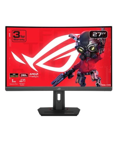 Игровой монитор ASUS ROG Strix XG27WCMS 27" 16:9 WQHD 280Hz изогнутый VA LCD HDR