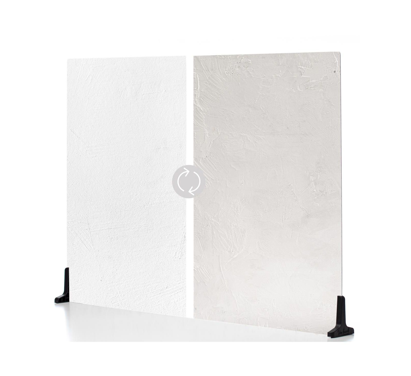 V-FLAT WORLD Duo Board - 30x40" Surface Board, Raw Concrete/Vintage Plaster