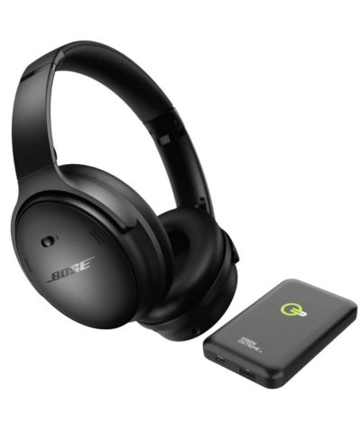 Беспроводные полноразмерные наушники Bose QuietComfort с шумоподавлением, White Smoke с Power Bank