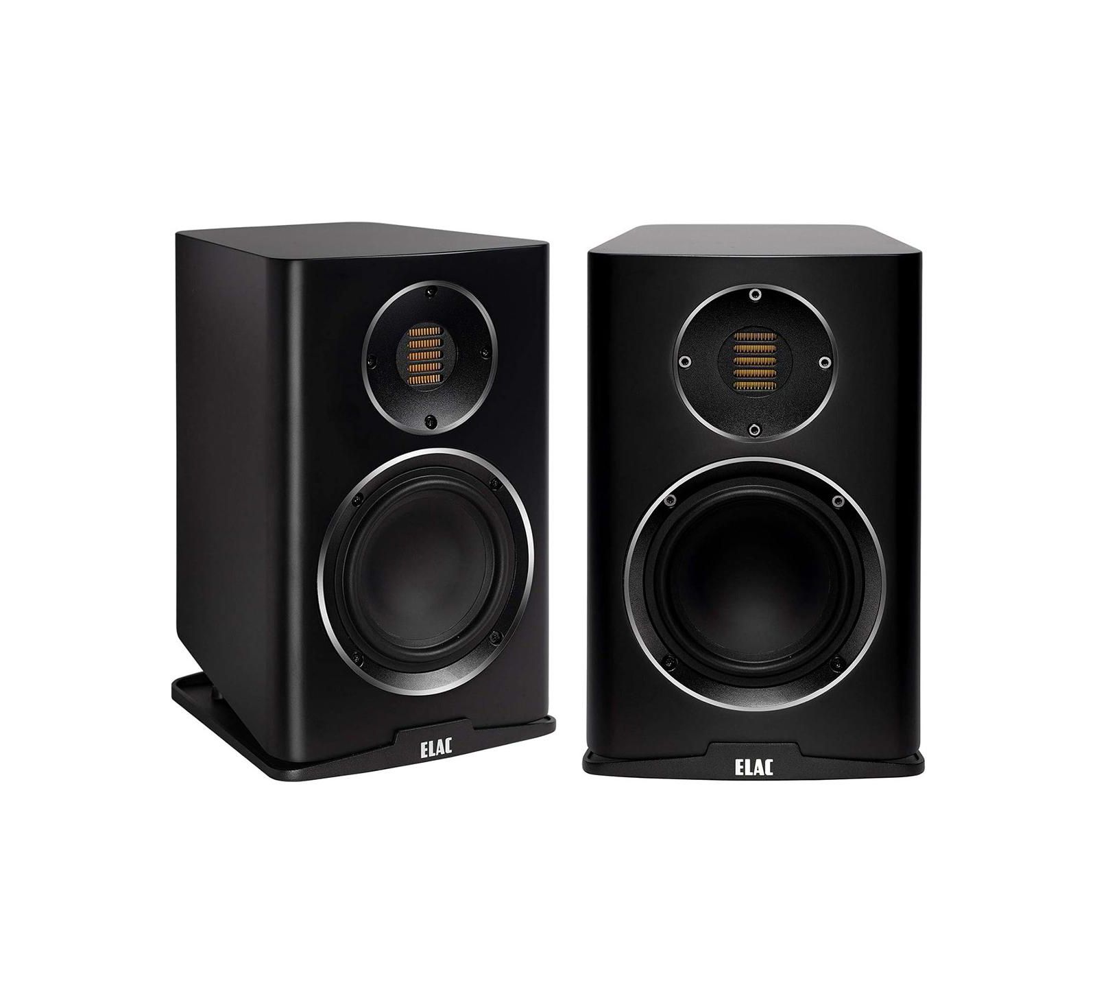 Elac BS243.4-sb Carina JET Folded-Ribbon-Tweeter Bookshelf Speakers