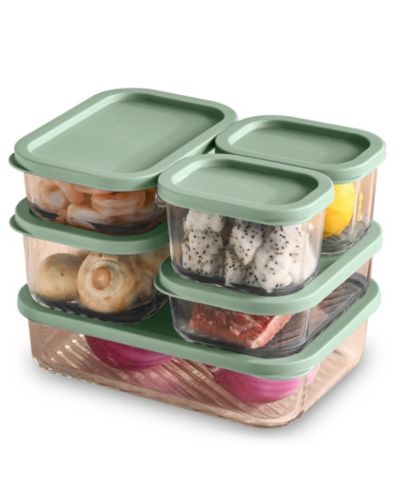Nestl Borosilicate 12-Pc. Food Storage Container Set