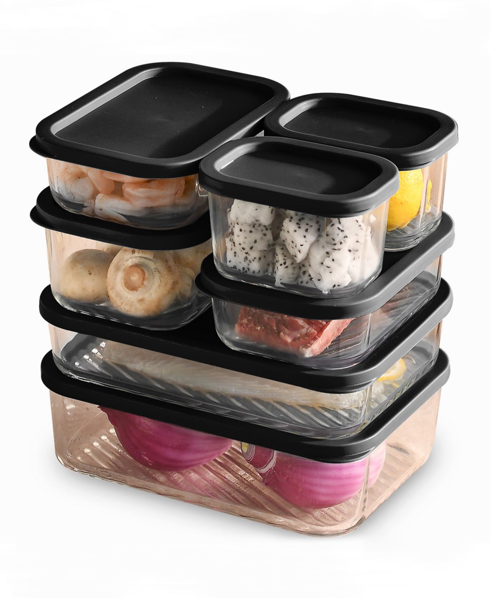 Набор контейнеров для хранения еды Nestl Borosilicate 14-Pc.