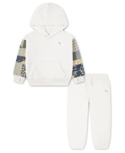 Детский комплект из худи и брюк abercrombie Essentials Patchwork