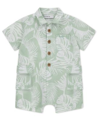 abercrombie kids Baby Boys' Short-Sleeve Cargo Romper