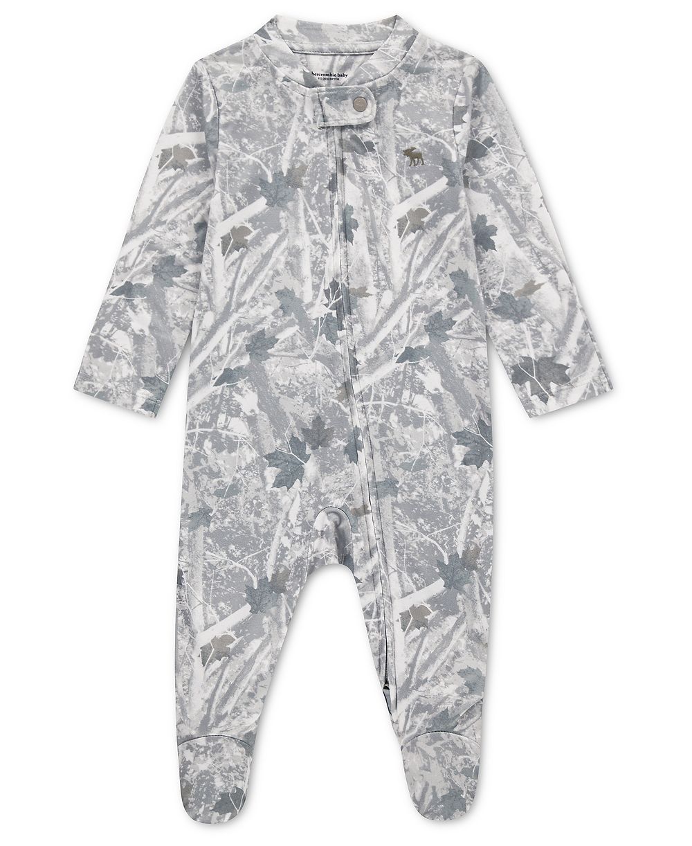 abercrombie kids Baby Boys' Brushed Jersey Footed Long-Sleeve Coverall
