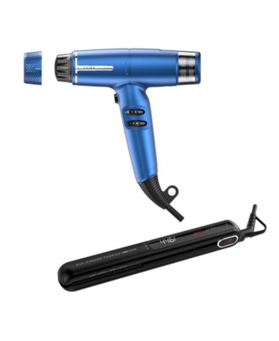 GA.MA. Italy Professional набор iQ Lite Perfetto: фен + выпрямитель G-Evo Silk Chrome Titanium