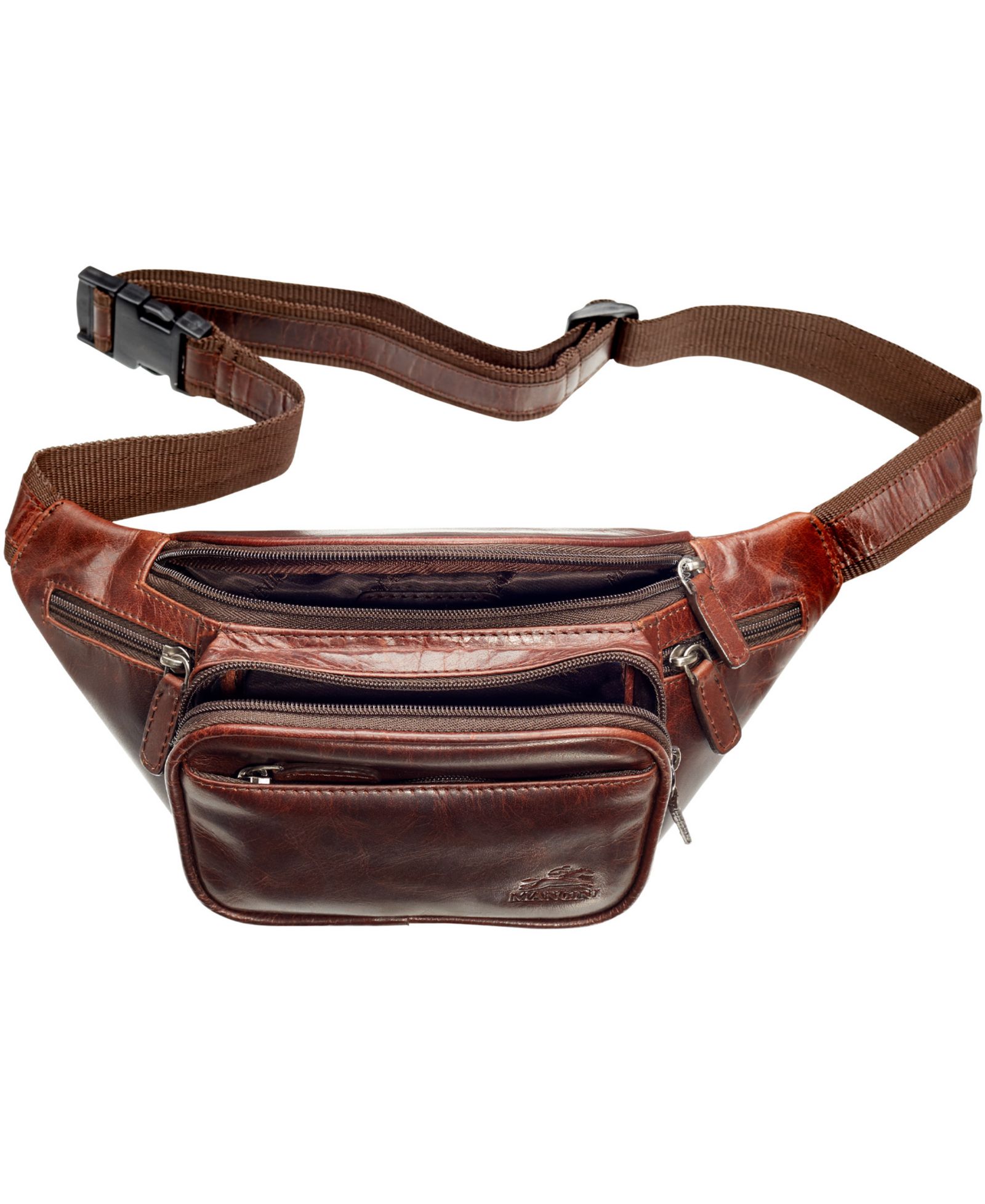 Mancini Men's Classic Waist Bag