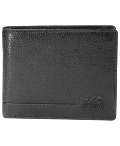 Мужской кошелек Mancini Fifth Avenue RFID Secure Center Wing с отделением для монет