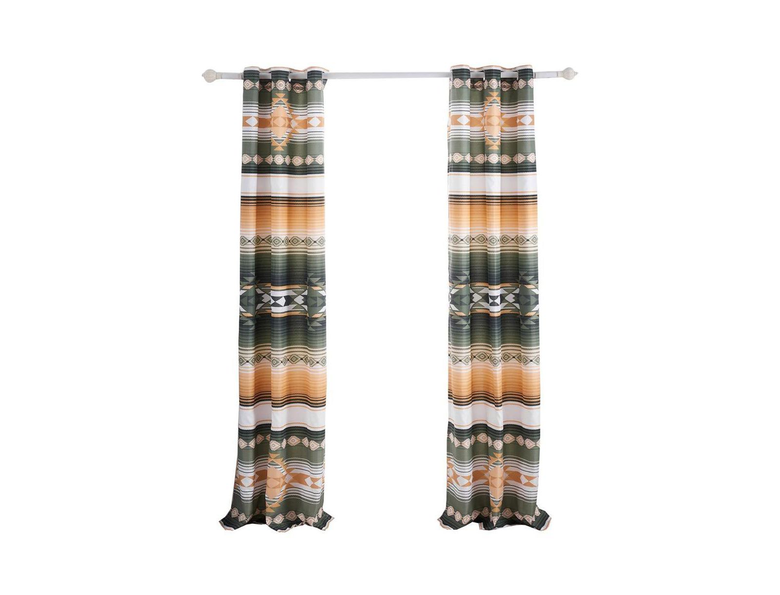 Greenland Home Fashions Zuma Window Panel Pair - 42x84", Cactus