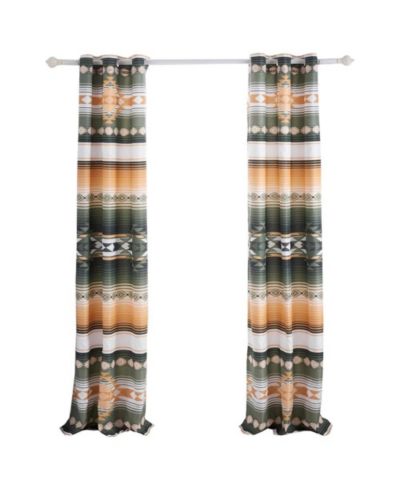 Greenland Home Fashions пара оконных панелей Zuma Cactus 42x84"