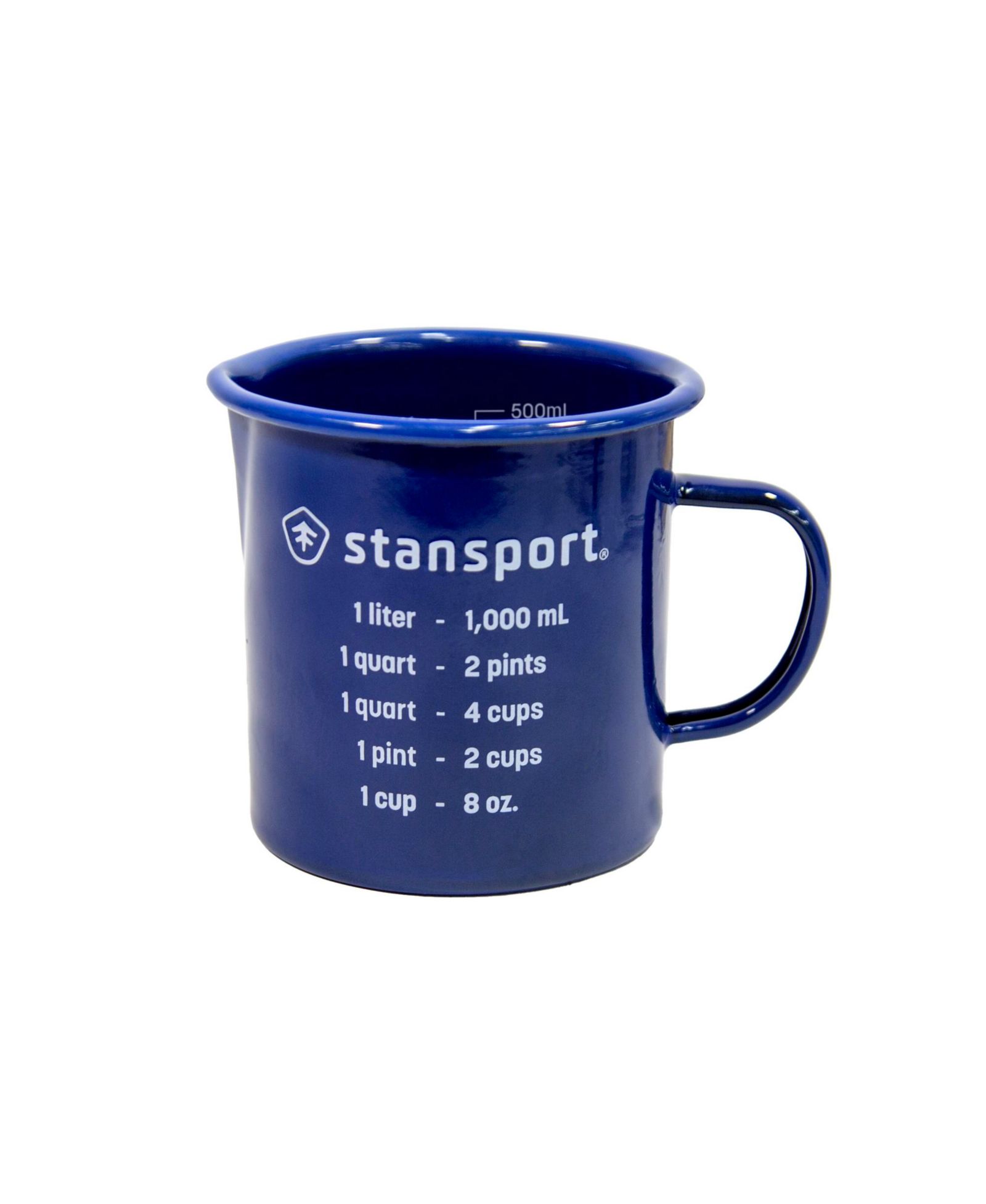 Эмалированный мерный стакан Stansport с носиком
