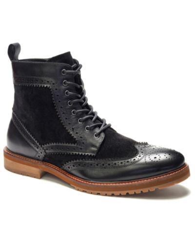 A. Veer Men's Langston Wingtip Lace-Up Boots