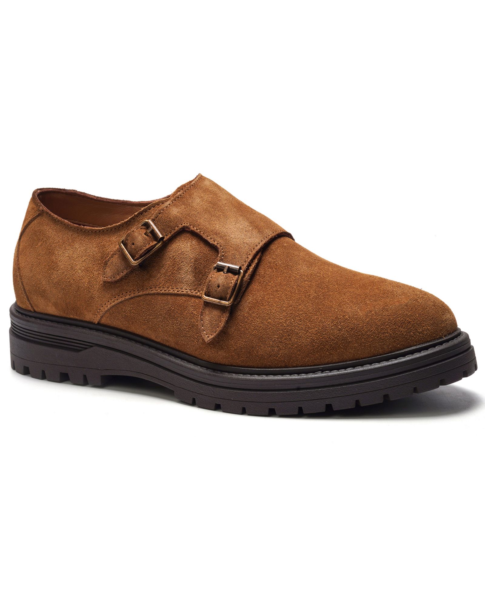 A. Veer Men's Jett Double Monk Round-Toe Shoe