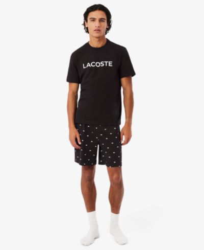 Комплект Lacoste Men's Crewneck T-Shirt and Pajama Shorts, 2-Piece Set