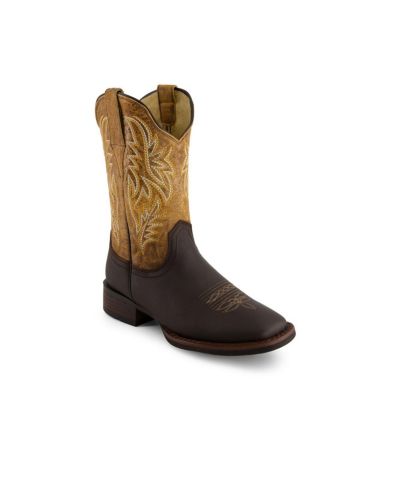 Forastero Men's Leather Cowboy Boots Bicolor