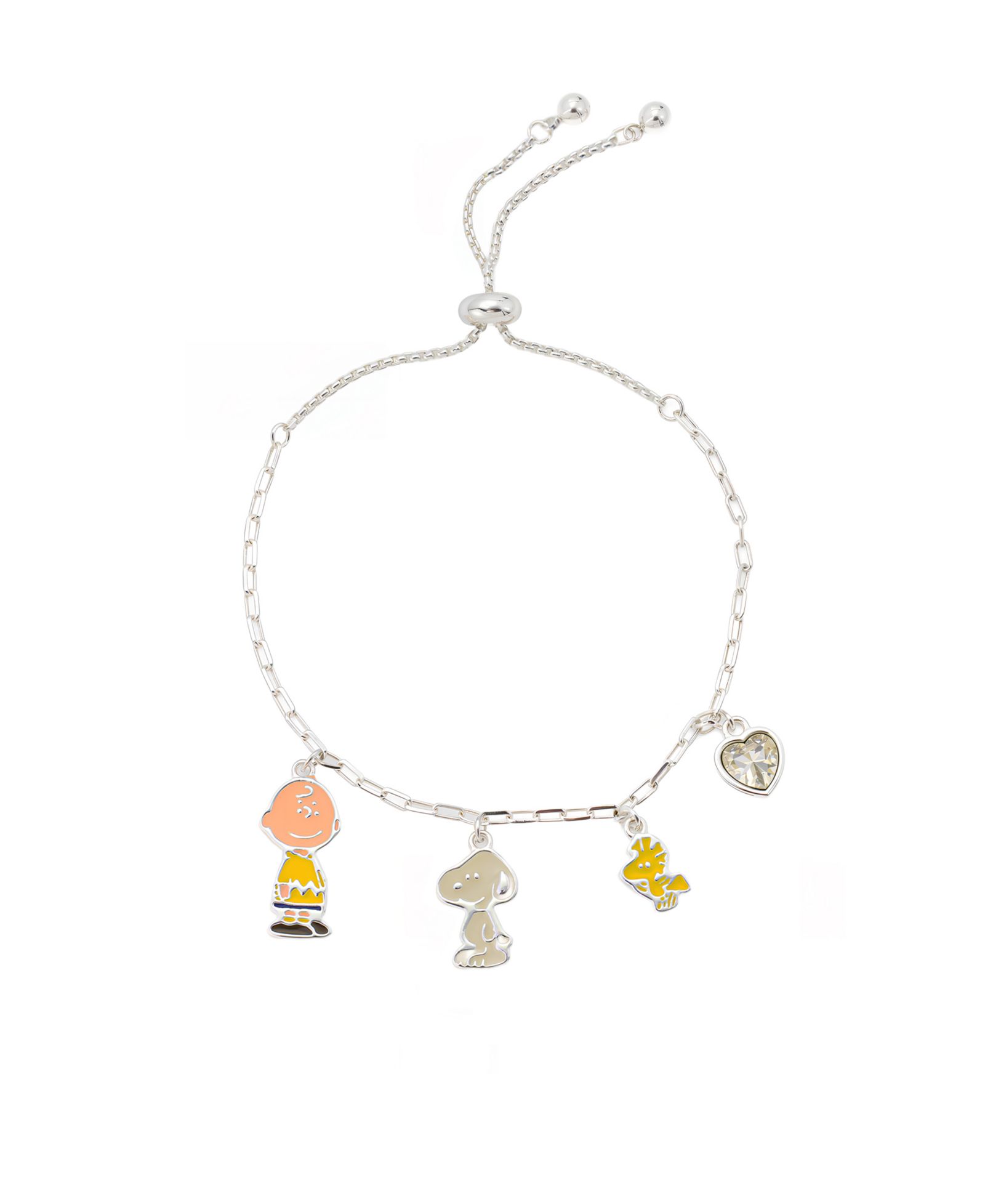 Disney Peanuts Adjustable Bolo Charm Bracelet