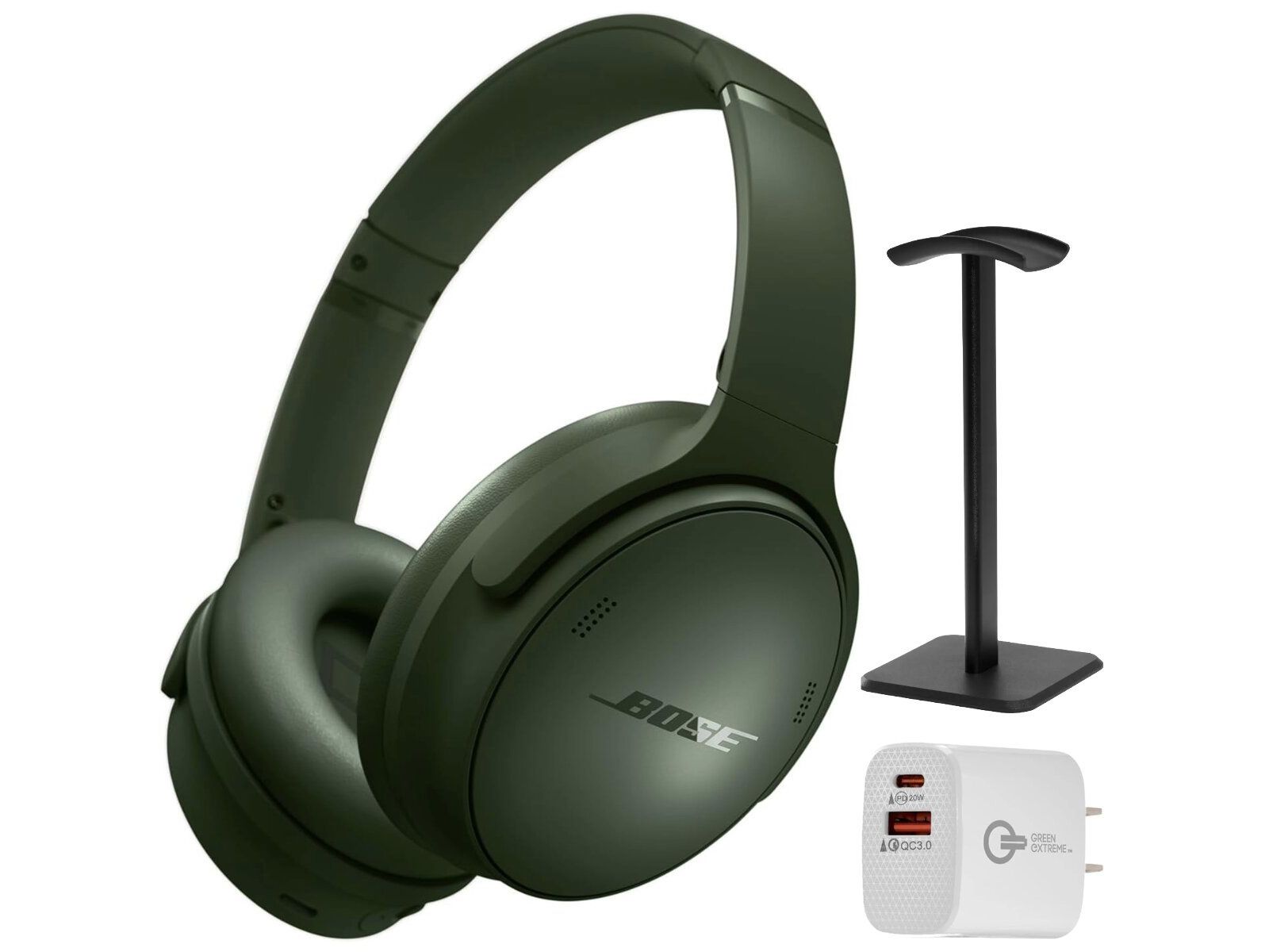 Bose QuietComfort беспроводные полноразмерные наушники с шумоподавлением, Cypress Green