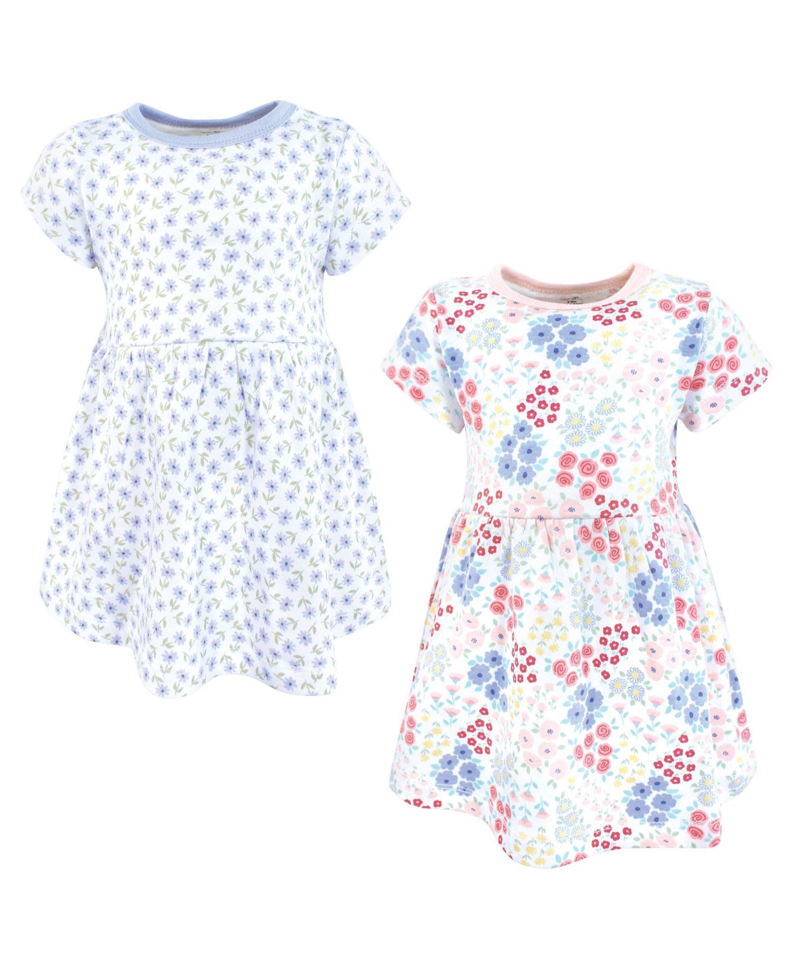 Детское платье Touched by Nature из органического хлопка с коротким рукавом, Flower Market, 0-3 Months