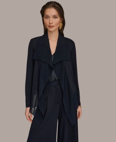 Donna Karan New York Women's Ruffle Front Jacket