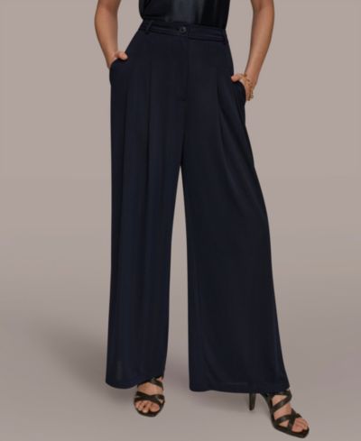 Брюки Donna Karan New York Women's Pleated Zip-Fly