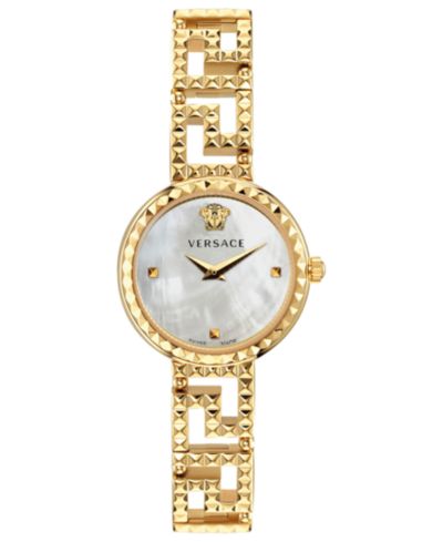 Женские часы Versace Greca Goddess Gold Stainless Steel, 28mm