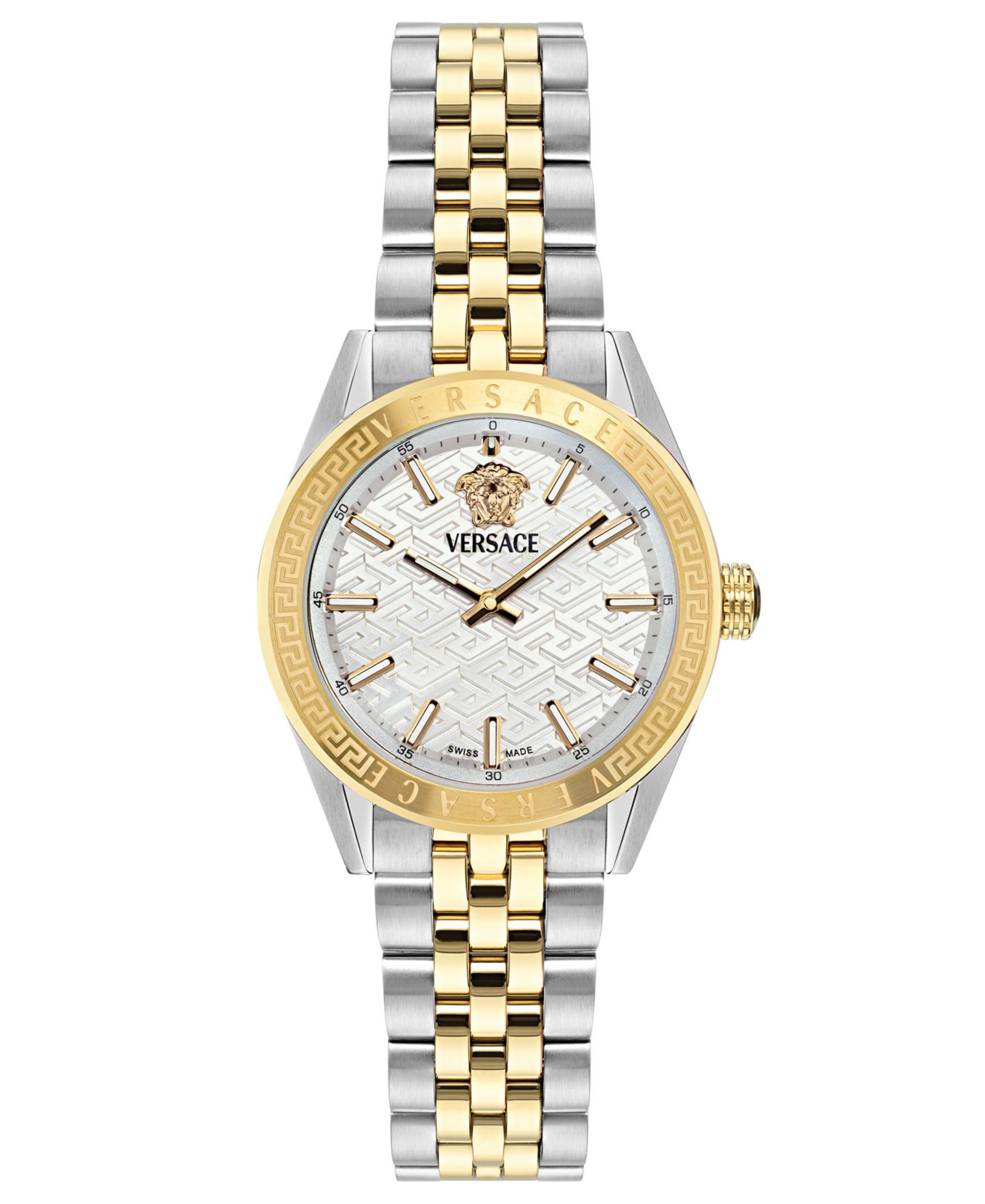 Часы Versace Women's V-Code Two-Tone Stainless Steel Bracelet 36mm