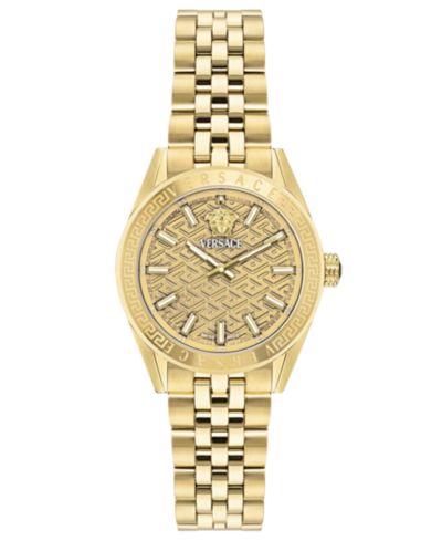 Часы Versace Women's V-Code Gold Stainless Steel 36mm