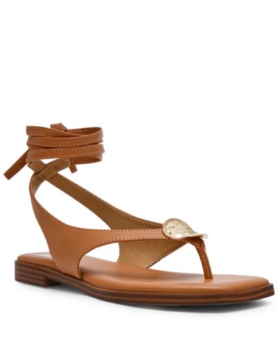 DV Dolce Vita Women's Markly Lace-Up Embellished Flat Sandals