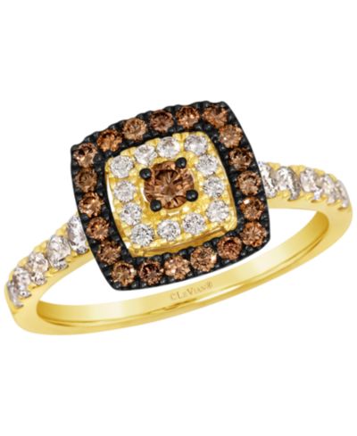 Le Vian Nude Diamond (0.43 ct. t.w.) & Chocolate Diamond (0.34 ct. t.w.) Ring in 14k Honey Gold
