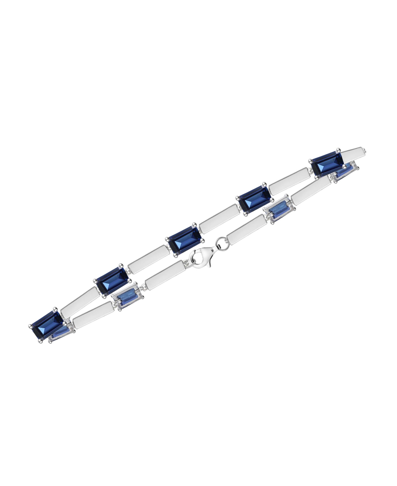 Macy's Amethyst (2.2 ct. t.w.) Bracelet in Sterling Silver (Also Available in Multi-Stones)