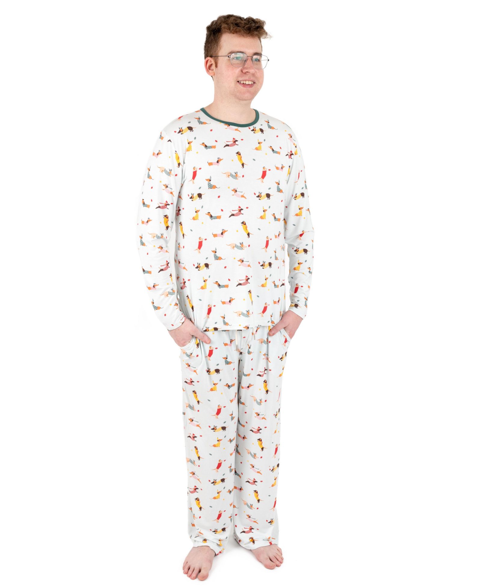 Leveret Men’s Two Piece Viscose from Bamboo Holiday Pajamas