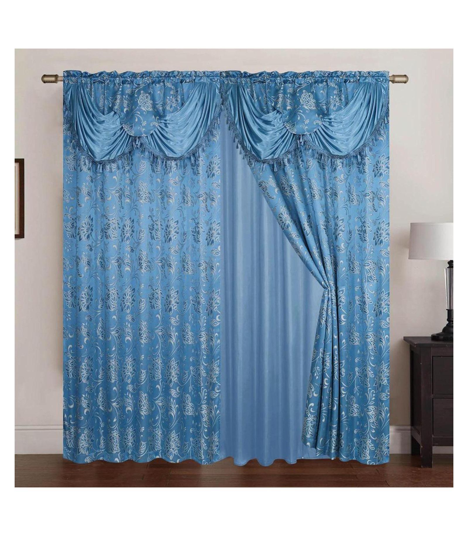Rt Designers Collection Шторы с люверсами Clayton 2-Piece Blue