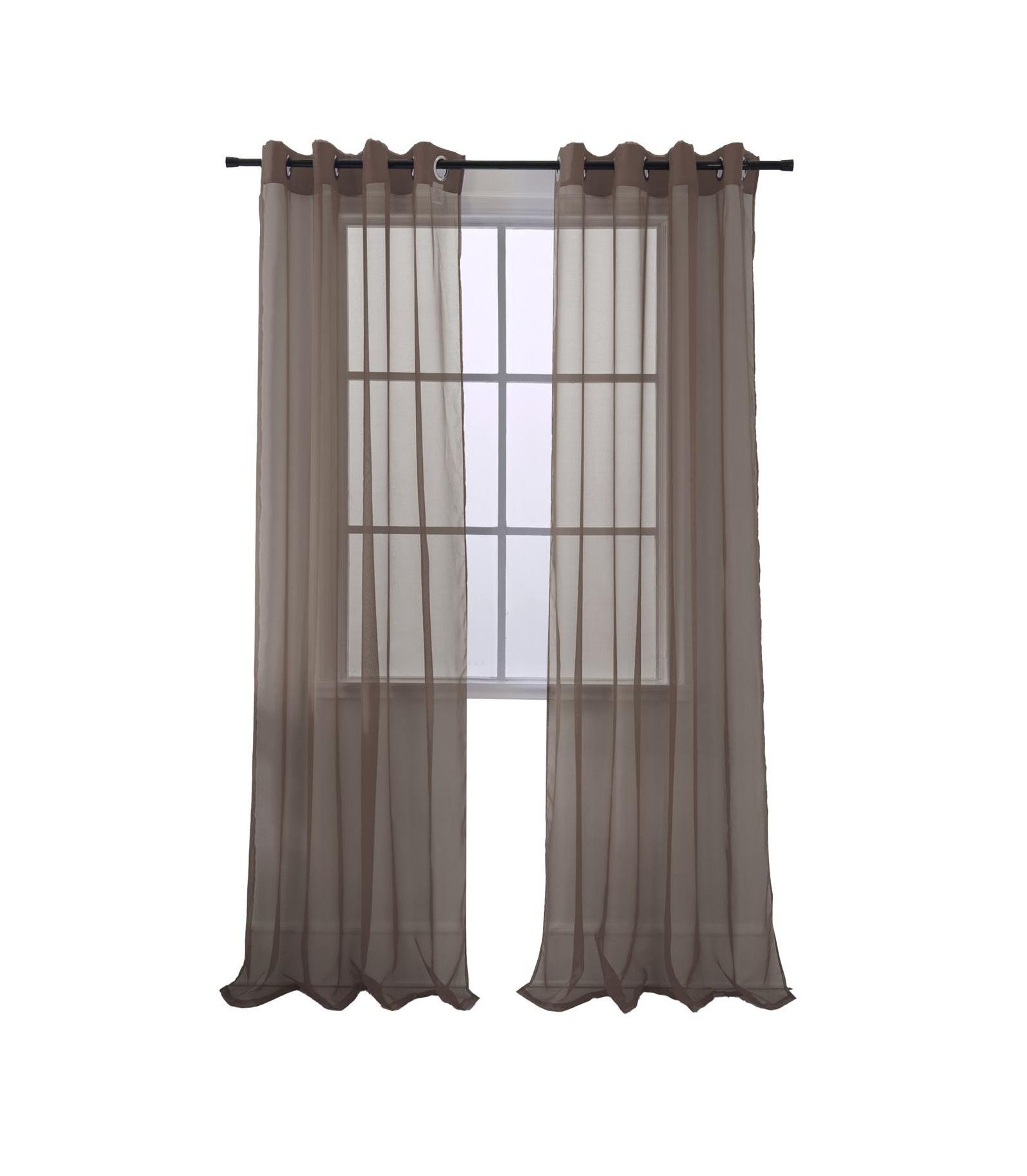 Штора RT Designers Collection Cara Grommet 54" x 84" Chocolate